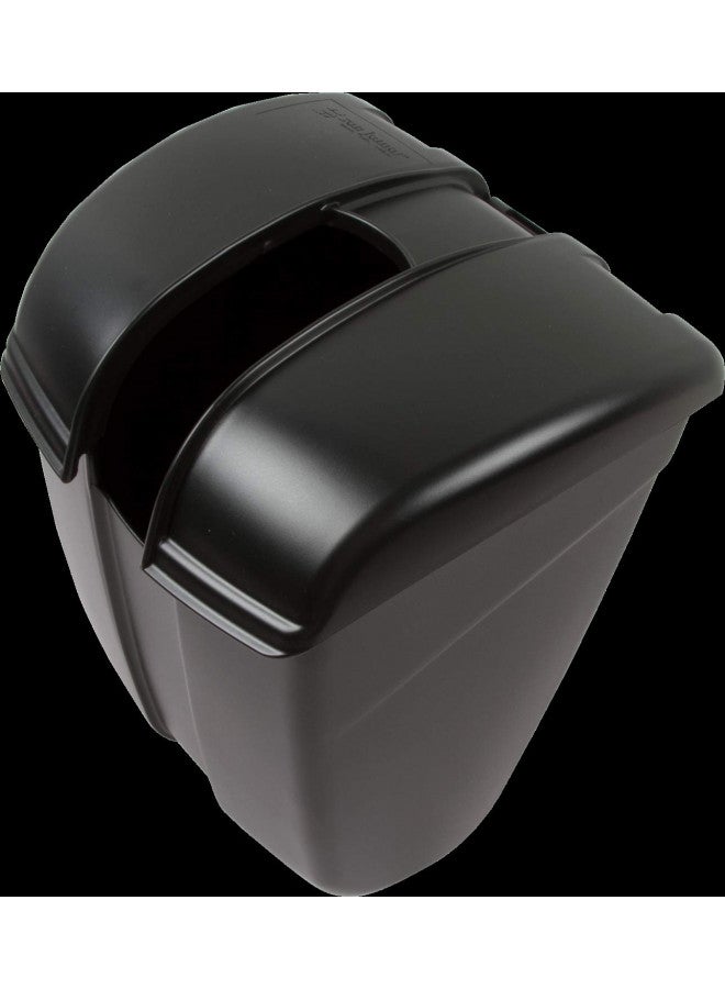 San Jamar Saf-T-Ice Plastic Scoop Caddy for Scoops, 86 oz, Black - Image 2