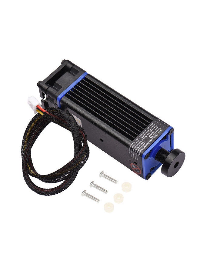 Generic - 450nm 5.5W Laser Module Adjustable Focal Length Laser Engraving Head High Speed Laser Engraver Cutter 3D Printer CNC Router Laser Module for DIY Craft Wood Leather Fabric Paper Cutting Engraving - Image 1
