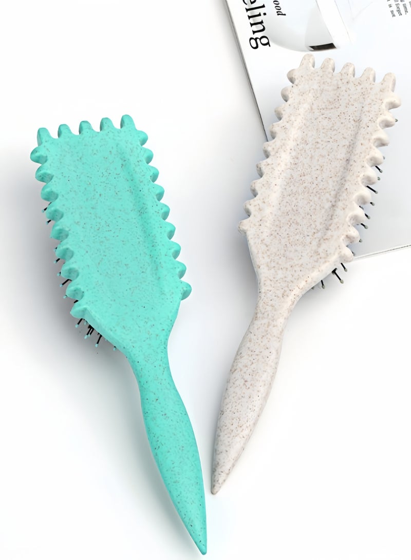 KEVIN 2025 Newest Bounce Curl Brush,Bounce Curl Defining Brush,Curl Defining Brush,Hair Brush Styling Brush,Shaping and Defining Curls for Women Girls (Color : Beige) - Image 4