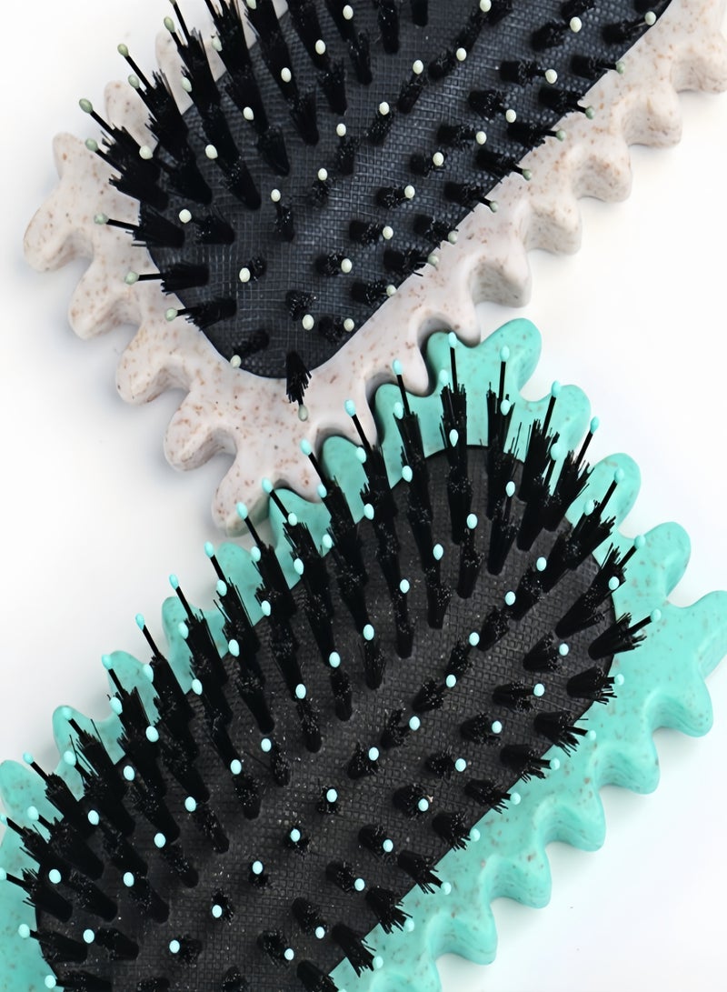 KEVIN 2025 Newest Bounce Curl Brush,Bounce Curl Defining Brush,Curl Defining Brush,Hair Brush Styling Brush,Shaping and Defining Curls for Women Girls (Color : Beige) - Image 5