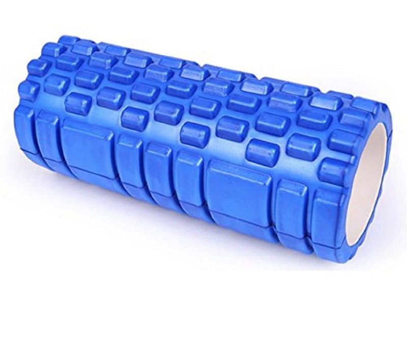 Bodylastics 33cms Foam Roller for Pre & Post Workout Sessions, Deep Tissue Massage, Relief from Muscle Pain (33 cms, Blue) - Image 1
