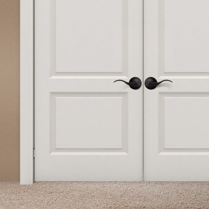 Berlin Modisch Dummy Lever Door Handle [Pack of Two] for Closets with a Oil Rubbed Bronze Finish, Single Side, Non-Turning Pull Only Classic Series - Image 2