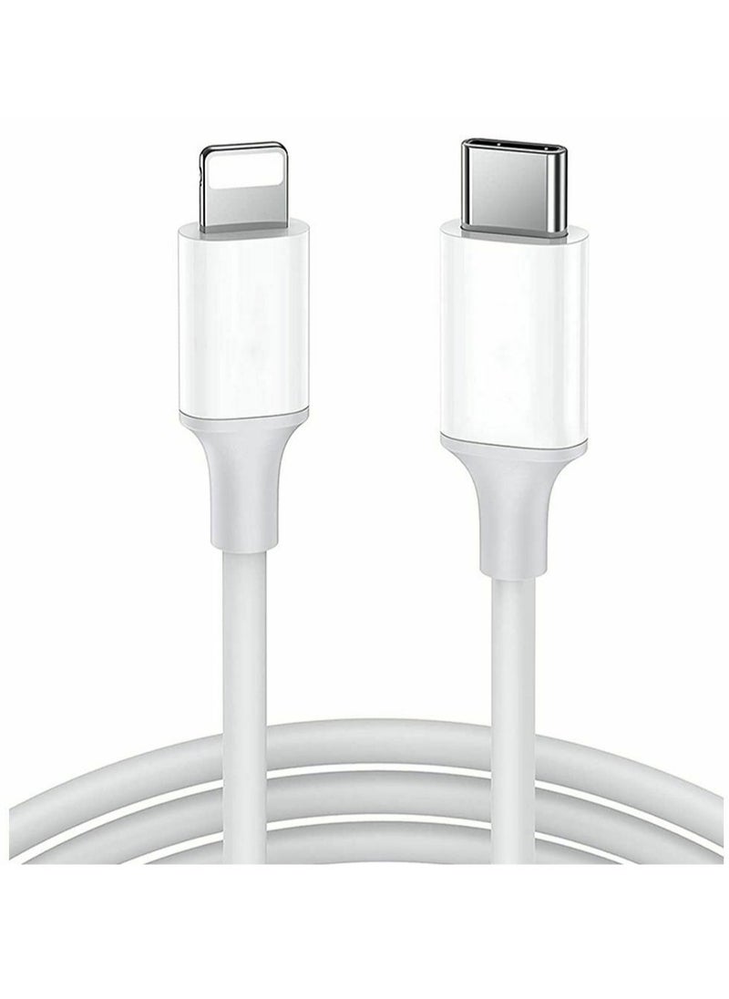 Generic - "White Type-C Fast Charging Wall Adapter with Lightning Cable" - Image 1