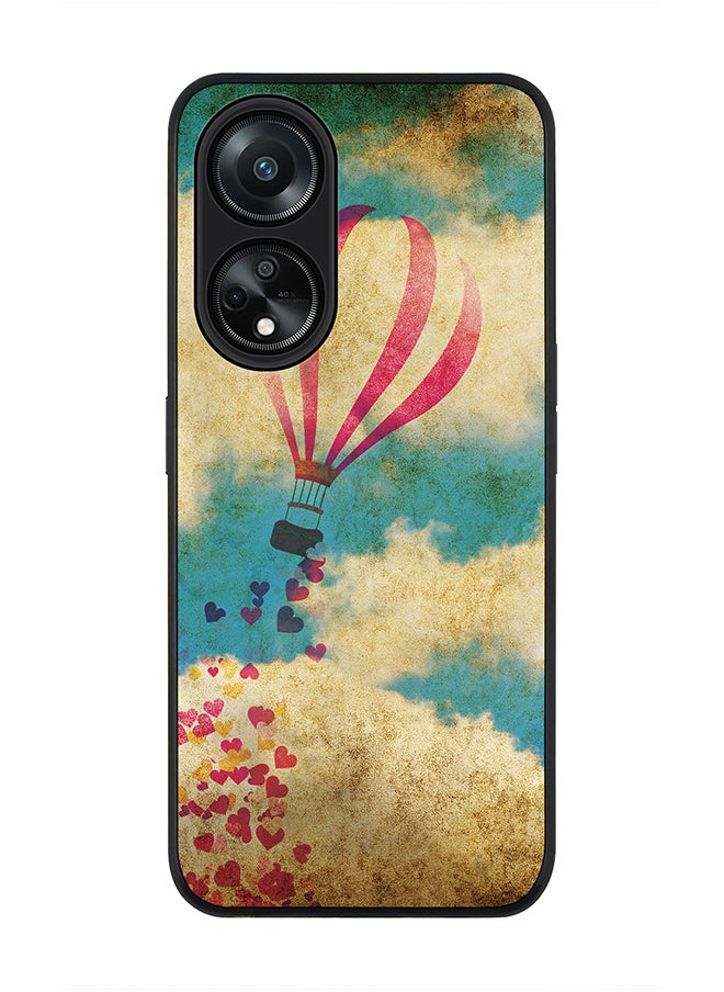 Stylizedd Rugged Black edge case for Oppo A98 5G, Slim fit Soft Case Flexible Rubber Edges Anti Drop TPU Gel Thin Cover- Spreading The Love  - Image 1