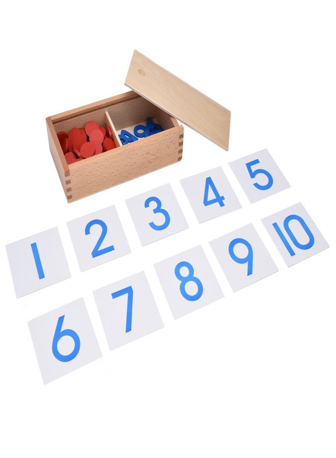 Montessori Math Teaching Aids Professional Montessori Children Numbers and Bargaining Chips Early Education KitProfessional Edition Numbers and Chips - Image 3