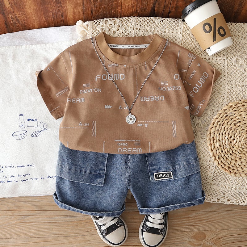 ChicPoint 2 Pcs 2-5years Boys Pants Suit - Image 1