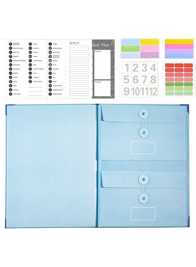 Bluejw In Case I Go Missing Binder Manila Pocket Folder Organ File Bag - Image 1