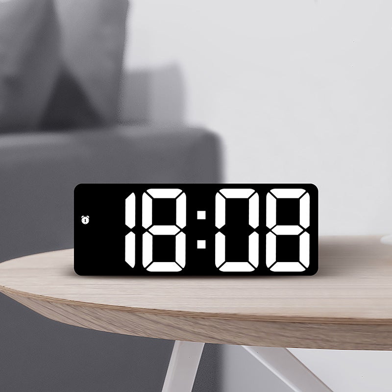 Color Creative Multi-Function Electronic Clock Simple Large Screen Clock Alarm Clock Student Clock A Variety Of Mirror 0712 - Image 5