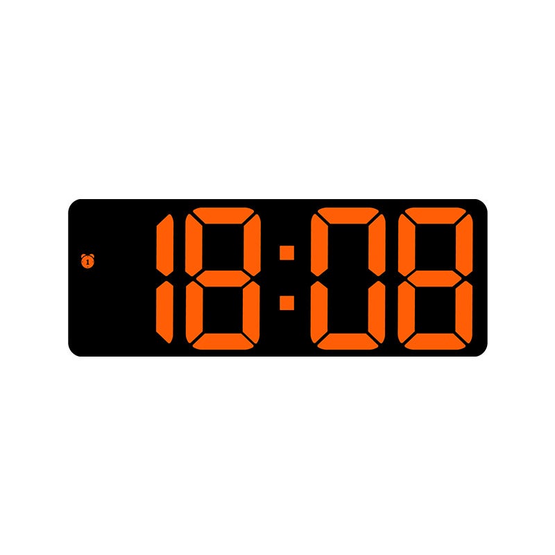 Color Creative Multi-Function Electronic Clock Simple Large Screen Clock Alarm Clock Student Clock A Variety Of Mirror 0712 - Image 1