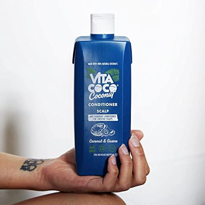 Vita Coco ANTI-DANDRUFF CONDITIONER WITH COCONUT AND GUAVA (400ML) Â€¢ HAIR CONDITIONER FOR DANDRUFF-PRONE HAIR AND DRY, ITCHY SCALP Â€¢ FREE FROM SILICONES AND COLOURANTS - Image 3