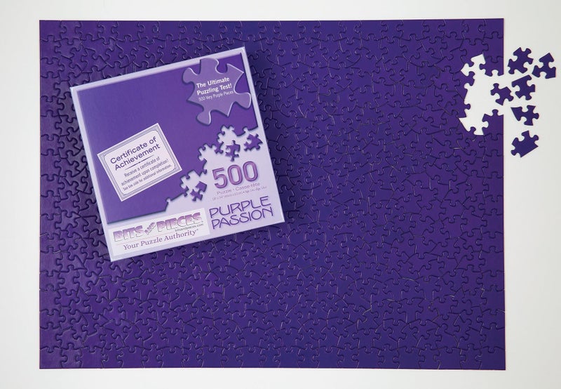Bits and Pieces 500 Piece Jigsaw Puzzle for Adults 18 x 24 Purple Passion 500 pc Impossible Puzzle Challenging Jigsaw Family Activity - Image 3