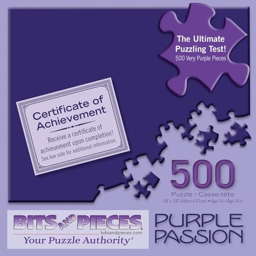 Bits and Pieces 500 Piece Jigsaw Puzzle for Adults 18 x 24 Purple Passion 500 pc Impossible Puzzle Challenging Jigsaw Family Activity - Image 5