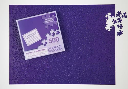Bits and Pieces 500 Piece Jigsaw Puzzle for Adults 18 x 24 Purple Passion 500 pc Impossible Puzzle Challenging Jigsaw Family Activity - Image 1