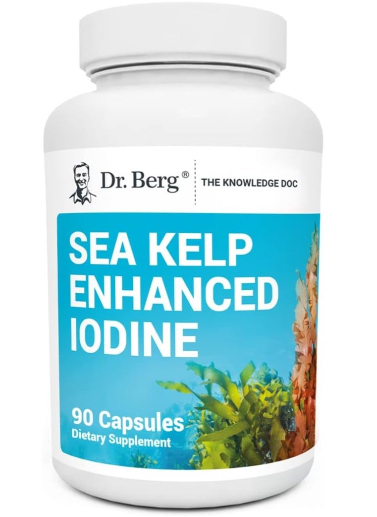 Dr.Berg - Sea Kelp Enhanced Iodine, 90 Capsules - Image 1