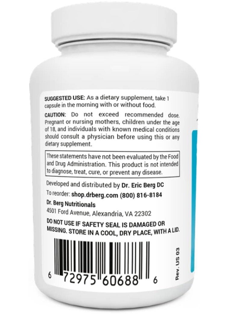 Dr.Berg - Sea Kelp Enhanced Iodine, 90 Capsules - Image 1