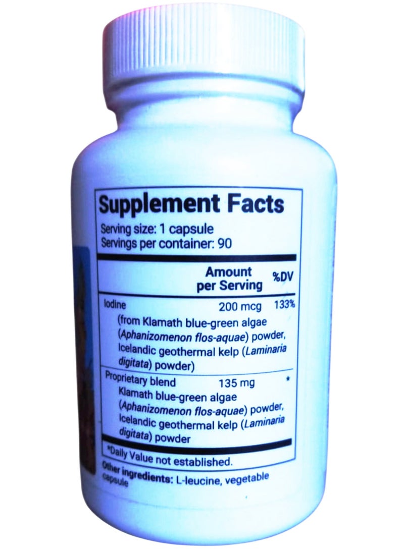 Dr.Berg - Sea Kelp Enhanced Iodine, 90 Capsules - Image 1