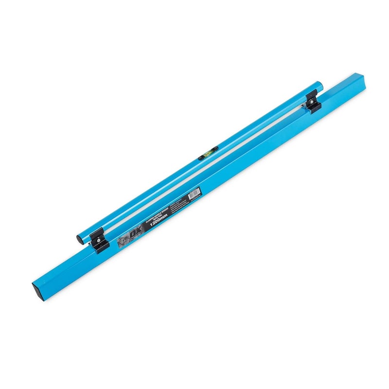Ox TOOLS Pro Series 48 Inch Concrete Screed with Leveling Vial | Heavy Duty Structural Alloy | Ergonomic Handle Grip | Lightweight & Reversible | Internal Strength Support Bars | 1200mm | P021312 - Image 1