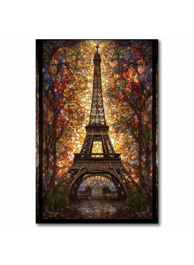 SAF paintings Unframed Rolled Art Print||Eiffel Tower Canvas Wall Art Print for Home Décor And Office||Unframed canvas Painting For Wall decor||Home wall and Office Interior CR-83 - Image 2