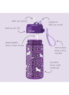 Kids Prints Water Bottle 15 Oz. Leak Proof Bpa Free Cups For Toddlers And Children With Flip Up Safe Sip Straw For School Sports Daycare Camp And More Unicorn - pzsku/Z0D329FBFEA871992E0F0Z/45/_/1740916710/655a87ff-c7d3-4d82-8ddf-036195334cd8