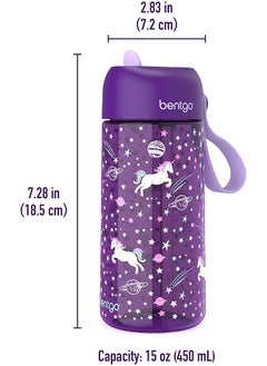 Kids Prints Water Bottle 15 Oz. Leak Proof Bpa Free Cups For Toddlers And Children With Flip Up Safe Sip Straw For School Sports Daycare Camp And More Unicorn - pzsku/Z0D329FBFEA871992E0F0Z/45/_/1740916747/7a6031c8-f331-408e-bb8f-72904d6b6b62