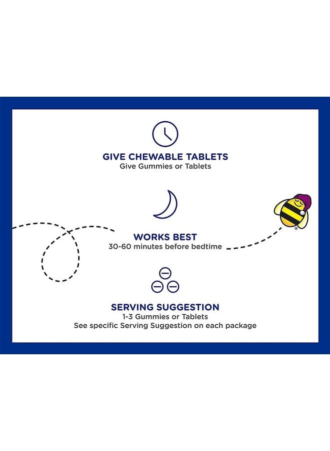 Zarbee's Kids 1mg Melatonin Chewable Tablet, Drug-Free & Effective Sleep Supplement, Easy to Take Natural Grape Flavor Tablets for Children Ages 3 and Up, 30 Count - Image 5