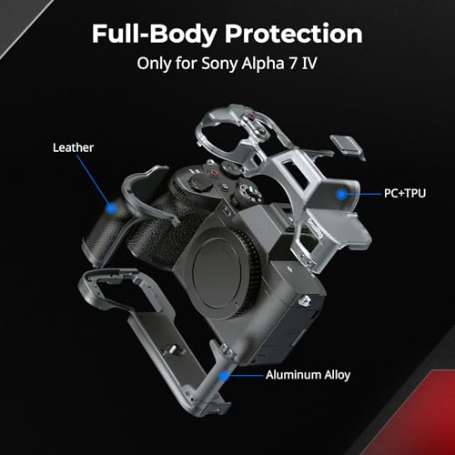 SmallRig A7 IV Hybrid Modular Case Only for Sony Alpha 7 IV FullCover Protection Camera Case with Ergonomic Grip and Integrated Plate for ArcaSwiss - Image 3