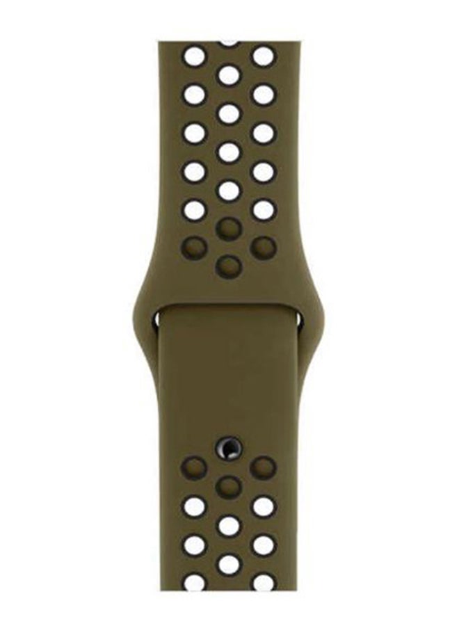 Perfii Dot Replacement Band For Apple Watch Series 5/4/3/2/1 Army Green/Black - Image 1
