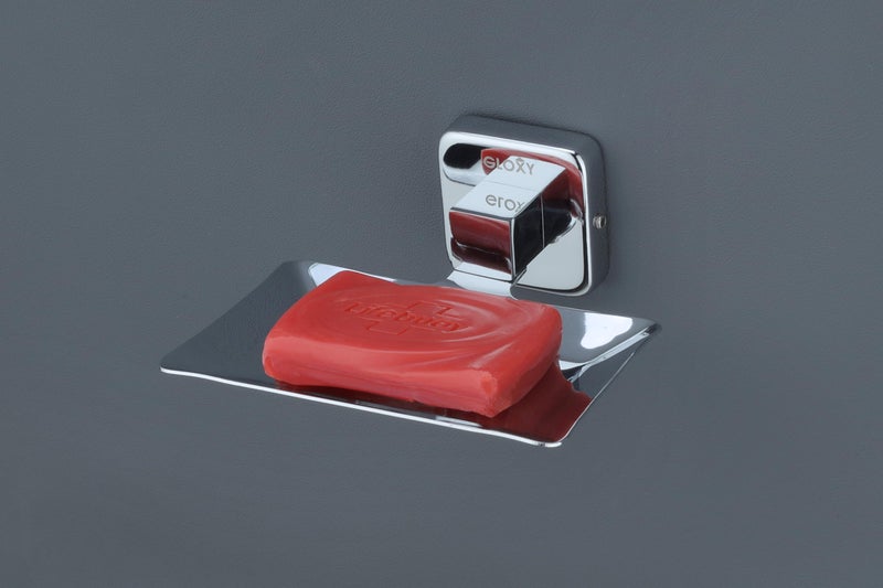 GLOXY ENTERPRISE Wall Mount Stainless Steel Square Shape Single Soap Holder for Bathroom, Soap Stands for Bathroom Wall/Soap Tray for Bath Dish Bathroom Accessories and Fittings Rust Free - Image 2