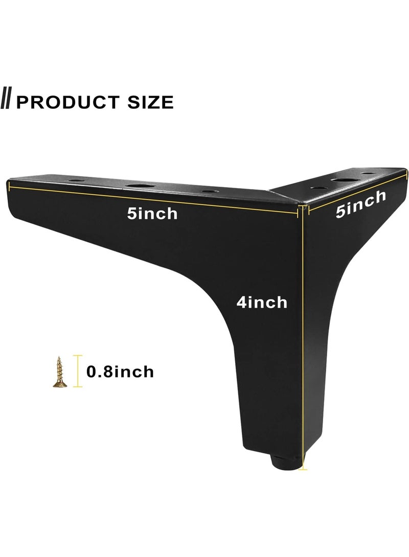 Furniture Legs, Heavy Duty Furniture Metal Table Legs with Screws & Protector Feet - Image 2