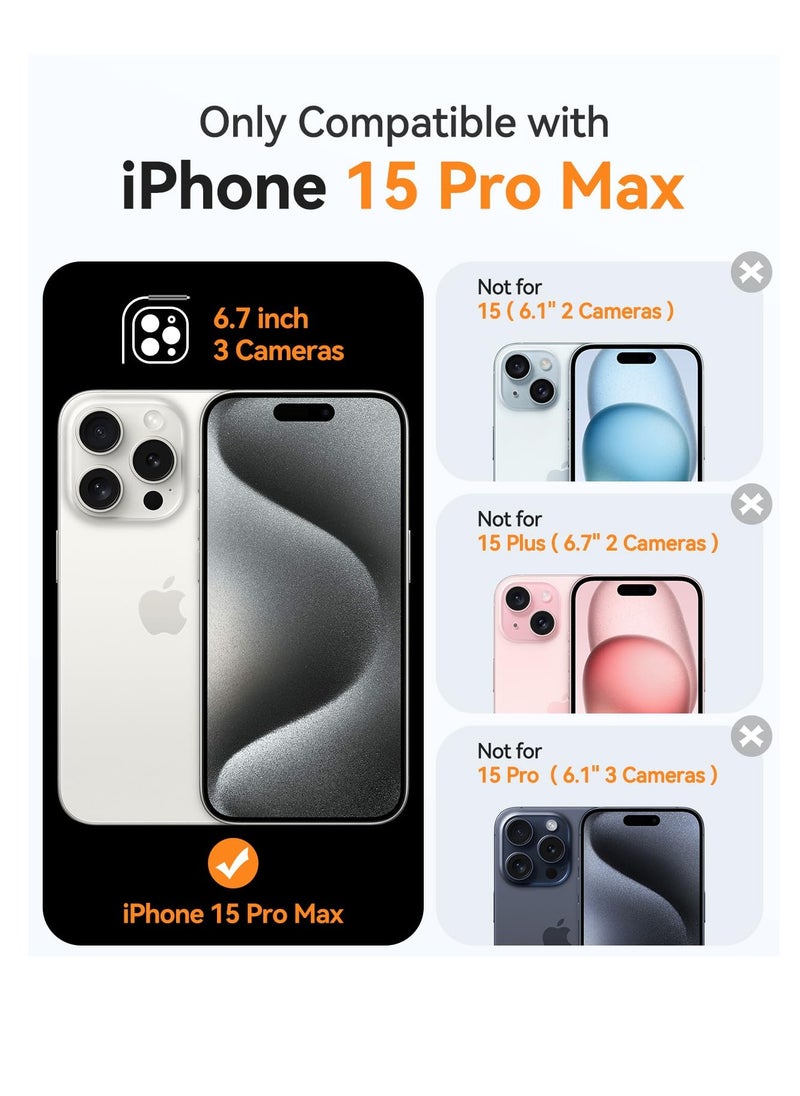 Magnetic Compatible with iPhone 15 Pro Max Case, Upgraded [Full Camera Protection] [Compatible with Magsafe] [Translucent Matte] Shockproof Protective Phone Case Cvoer 6.7 Inch - Black - pzsku/Z0D32E6E0E442EA8D0BCEZ/45/_/1733562837/9db608b2-94b6-4bc5-82f4-298f88bc43e6