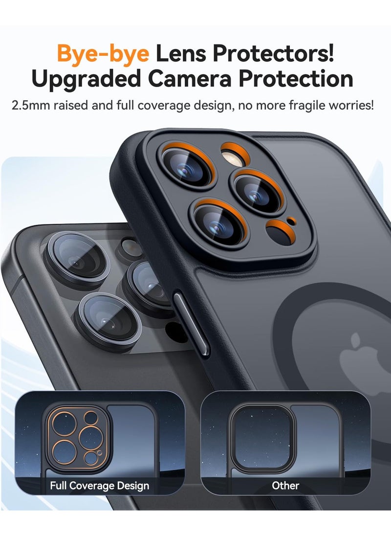 Magnetic Compatible with iPhone 15 Pro Max Case, Upgraded [Full Camera Protection] [Compatible with Magsafe] [Translucent Matte] Shockproof Protective Phone Case Cvoer 6.7 Inch - Black - pzsku/Z0D32E6E0E442EA8D0BCEZ/45/_/1733562847/dc85c497-1ca0-4169-a50d-edae1c9d8476