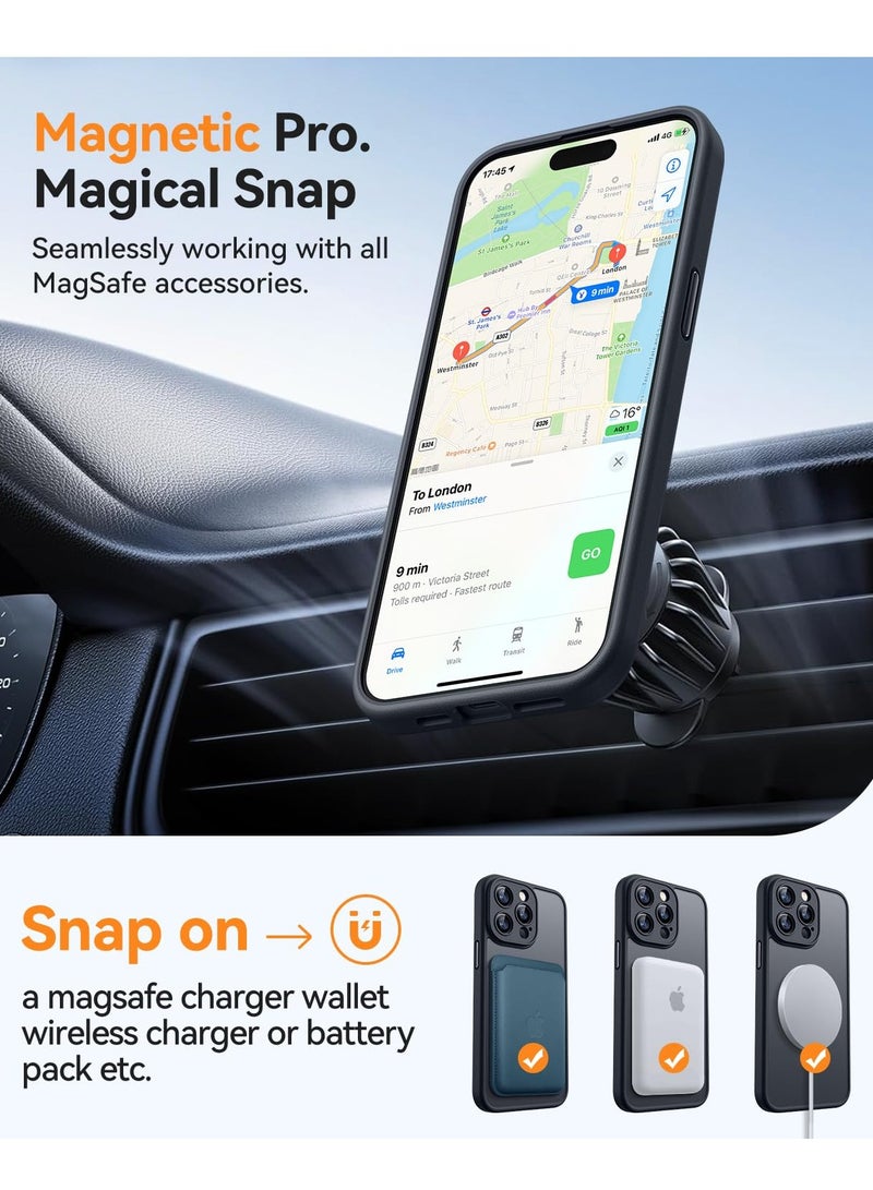 SOKAD MagSafe Matte Black Case for iPhone 15 Pro Max, Full Camera Protection - Image 4