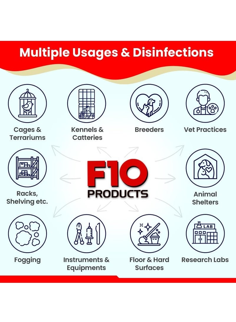 اف 10 منظف ​​ومطهر بيطري SCXD 1 لتر - Image 2