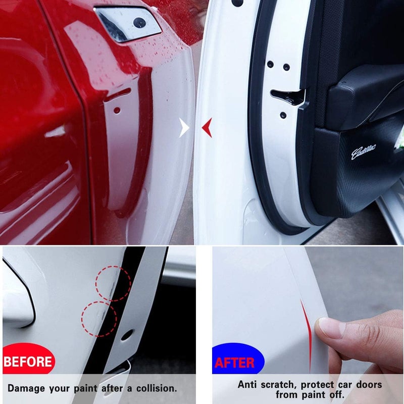 Car Door Edge Protection Strips, Invisible Anti-Collision Self Adhesive Seal Strip, Transparent Anti-Scratch Universal Door Edge Guard Protector, Protect the Car Body and Door (33Ft x 3.94” x 1/50”) - Image 5