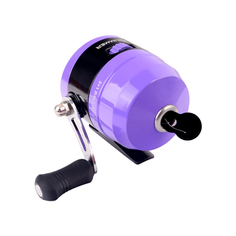 iLure Fishing Rod: 1.2m Model B Purple High Intensity Ultralight Durable - 3+1 BB Bearing 4.3:1 Gear Ratio Fishing Reel - Life-Like Lures ABS Tackle Box for Kids Fishing - Image 4