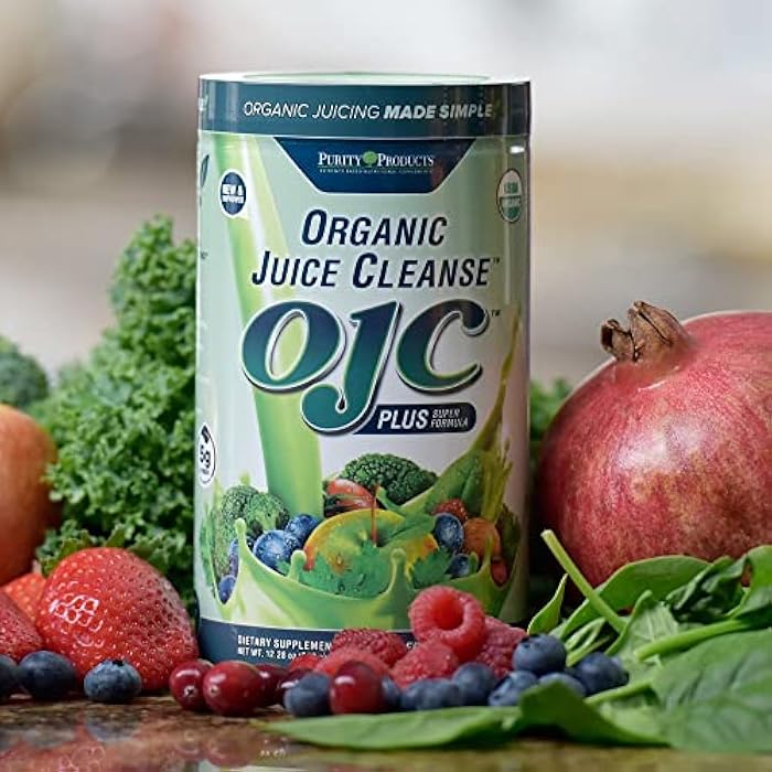 Purity Products Certified Organic Juice Cleanse OJC Plus Berry Surprise - 30+ Organic Veggies and Fruits - 5 Grams of Fiber - Promotes Energy and Digestive Function - 12.28 oz - 348 g - 30 Servings - Image 5