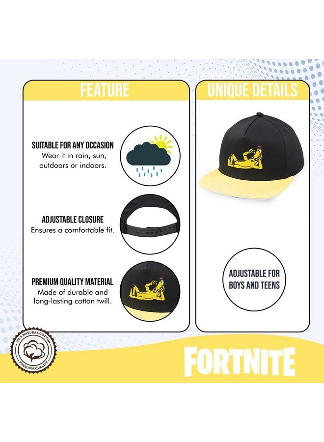 فورتنيت قبعة بيسبول فورتنايت للأولاد، قبعة بيسبول عالية الجودة وقبعة ملائمة، قبعة بيسبول ذات حافة مسطحة بتصميم أنيق - Image 1