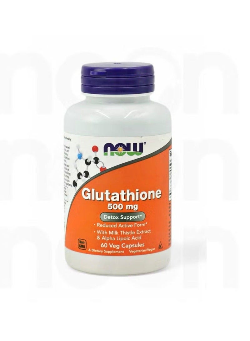Now Glutathione 500mg 60 Veg Capsules