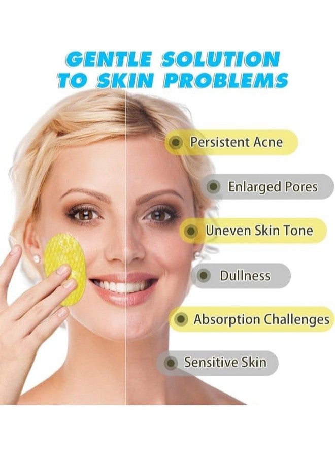 KACHKIT Kojic Acid and Turmeric Cleansing Pads, Vitamin B5, Vitamin C, Infused Foaming, Turmeric Lemon Chamomile Pads for Face -60PCS (Pack of 1) - Image 4