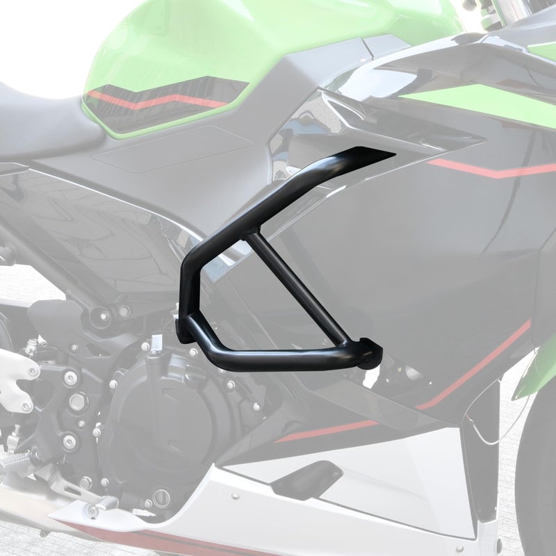 VEISUTOR Engine Side Guard Frame Falling Protector Bumper for Ninja 400 250 Black Steel Highway Crash Bar for Kawasaki Ninja 400 250 20182024 Accessories2 PCS