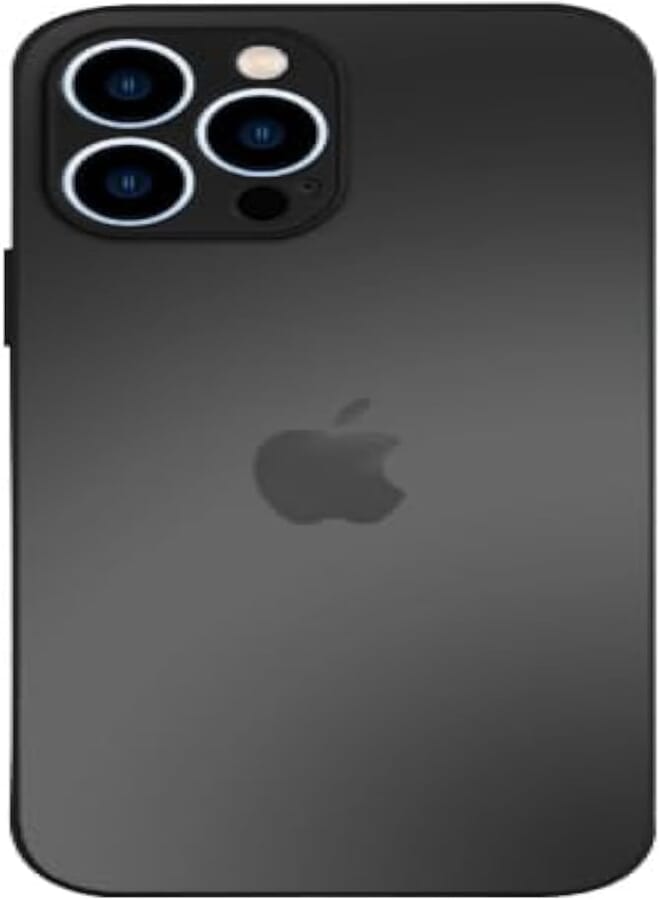 Next Next store Compatible with iPhone 13 Pro Max Case 6.1 Inch [Full Camera Protection] Premium Matte Glass Shockproof Protection Phone Case Cover Compatible with iPhone 13 Pro Max (Black)