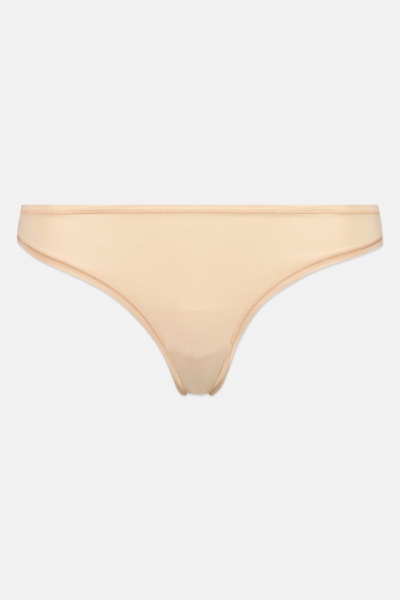 Rene Rofe Essentials By Rene Rofe Women 5 Pieces Plain Pull On Panties, Tan - Image 5