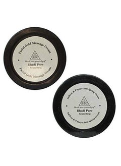 Khadi Pure Facial Gold Massage Cream & Saffron Papaya Anti Ageing Cream 50 G (Pack Of 2) White (Kpgoldsfrnppycmx1(Each))  - Image 2