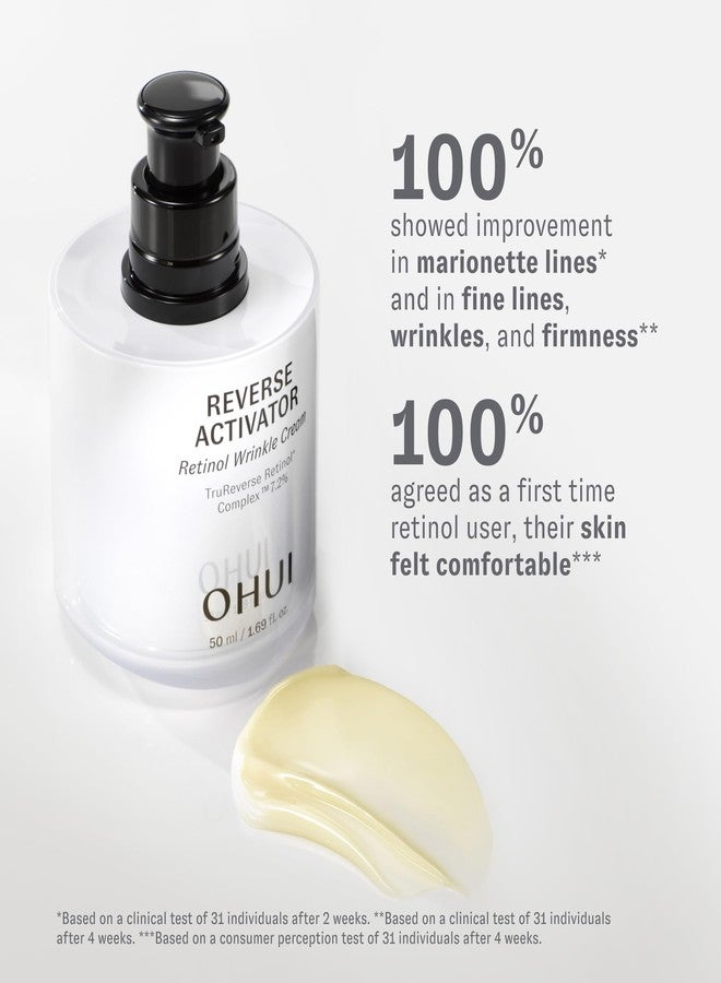 O HUI Reverse Activator Retinol Fine Wrinkle Cream | Korean Skin Care | Comfortable Retinol Cream for Face | Minimal to no irritation | Peptide | Wrinkles Visibly Reduced by 42% in 8 Weeks - Image 3