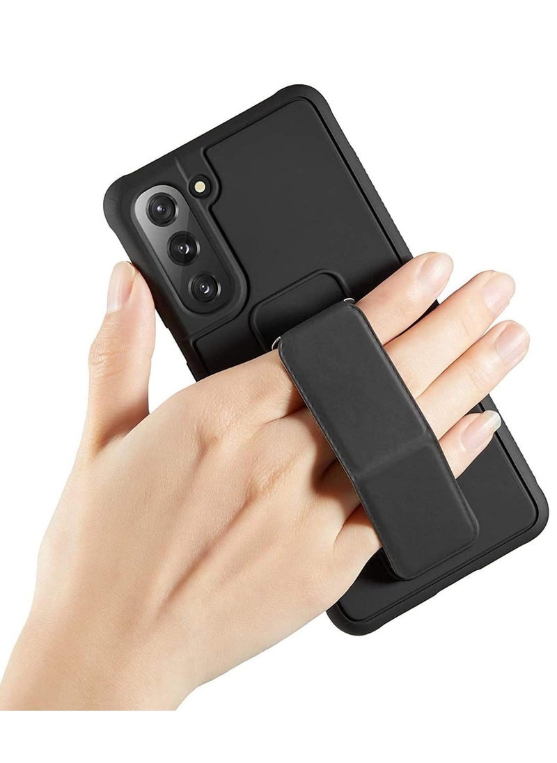 إيف غطاء حافظة سامسونج جالاكسي S24 PLUS بمسند وحامل مغناطيسي للسيارة، حزام يد رأسي وأفقي من السيليكون الفاخر ومقبض مع حامل متعدد لهاتف سامسونج جالاكسي S24 PLUS - Image 2