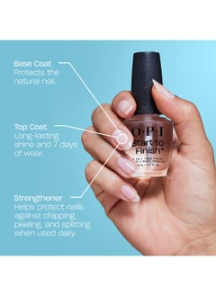 OPI Start To Finish 3-In-1 Treatment, Clear, 15Ml  - Image 3