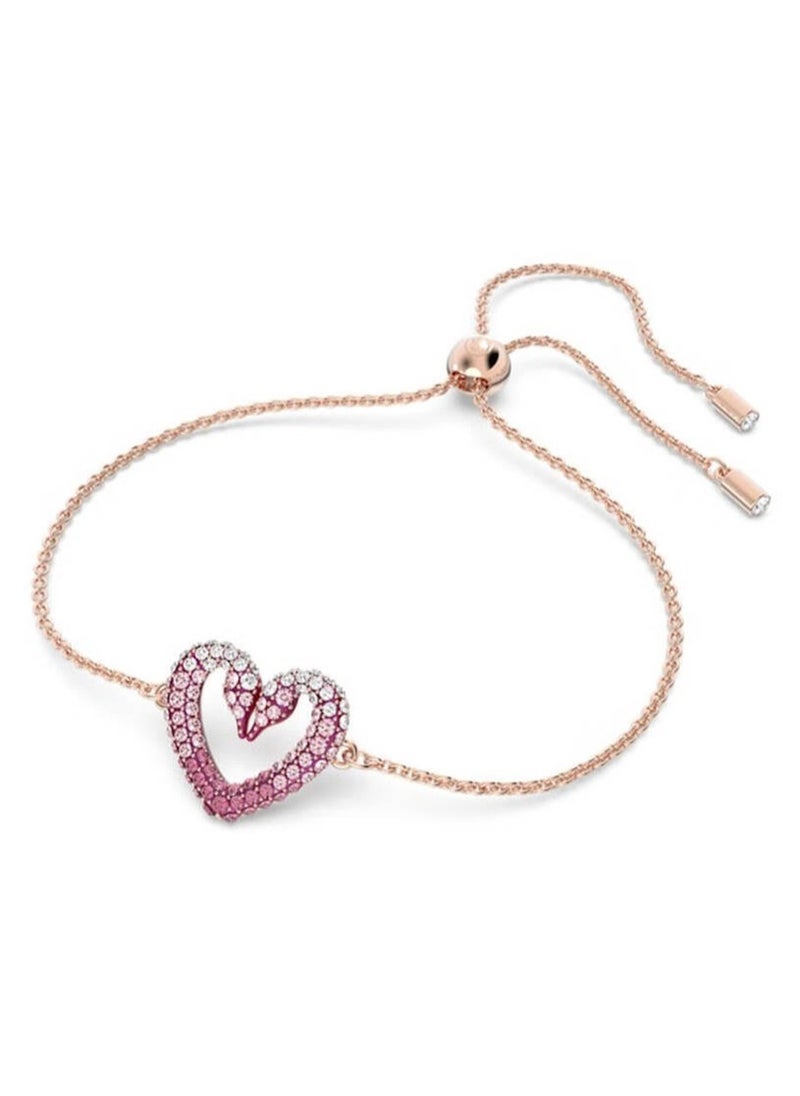 Generic - SwarovskI Pink Love Bracelet - Image 1