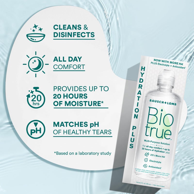 Biotrue Biotrue Hydration Plus Contact Lens Solution, Multi-Purpose Solution for Soft Contact Lenses, 4 FL OZ  - Image 4