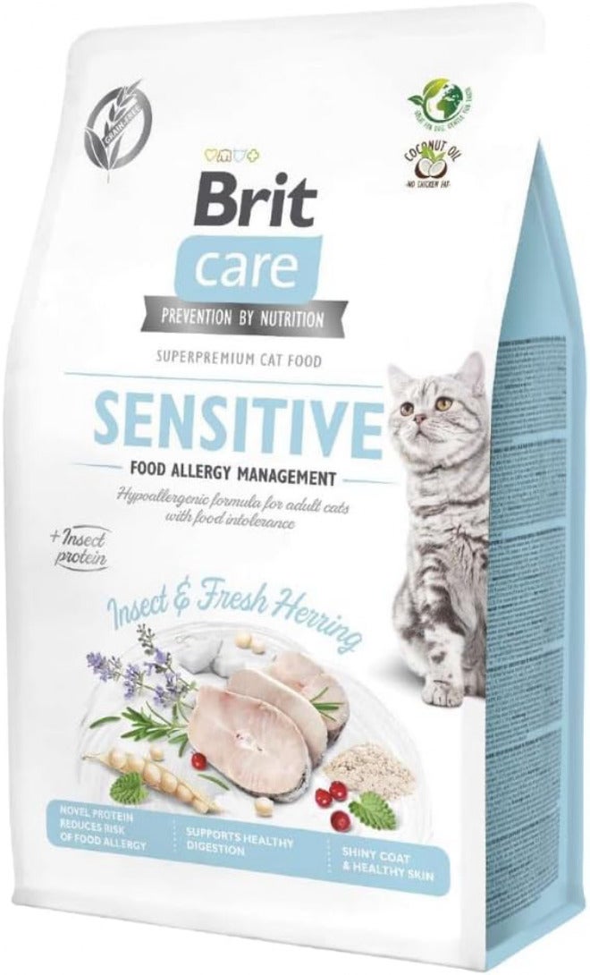 بريت Brit Care Cat Sensitive G-Free Food – لإدارة حالات الحساسية لدى القطط، وزن 2 كجم - Image 1