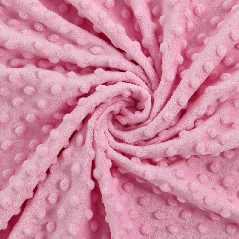 RelaxBlanket 48''x72'' Duvet Cover for Weighted Blanket | Premium Super Soft Minky Dot | Pink - Image 3